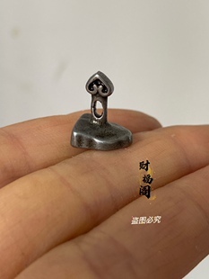 西藏式天铁擦擦模具小吊坠藏式文玩侧挂坠元素铁隔珠配饰