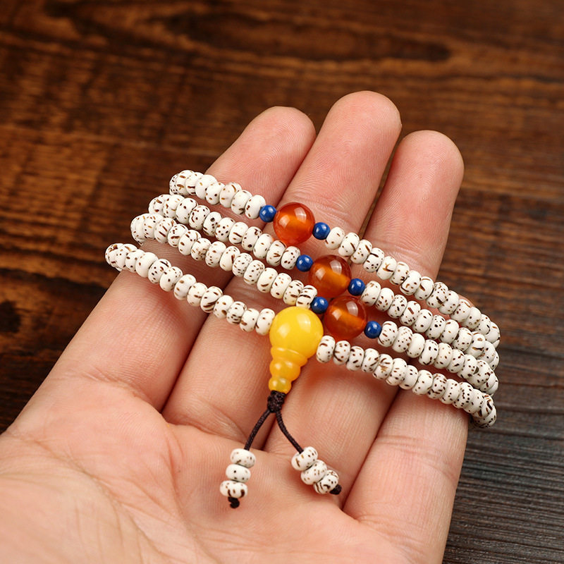 云南西藏216颗小星月菩提子手串佛珠手链女百搭饰品中国古风礼物