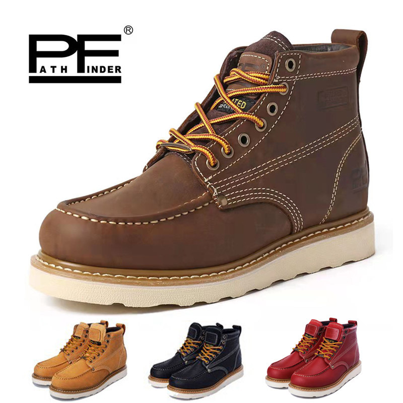 pf马丁靴男女高帮复古皮鞋