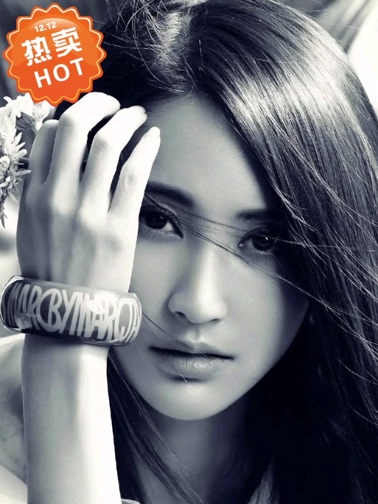 现代装饰画 女明星演员 张歆艺海报贴图宿舍墙壁背胶画