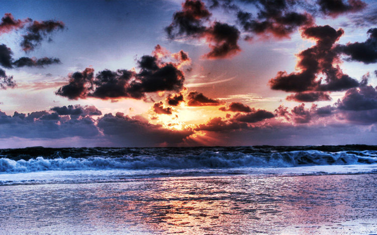 自然装饰画 大幅风景天空景色 火烧云美图客厅装饰挂图贴画写真