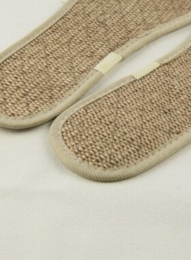 拍2双才包邮学生上班亚麻鞋垫