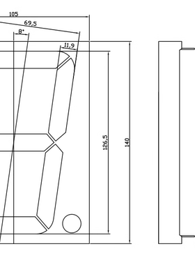 5英寸单位一位数码管高亮红光共阴/共阳50102AS/50102BS 50012CD