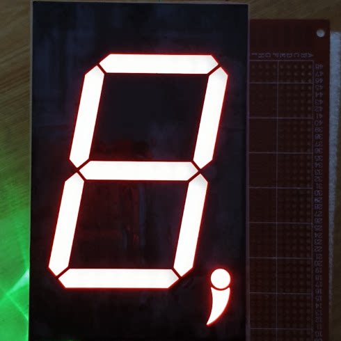 大3寸单位带逗号超高亮红光数码管70*110mm