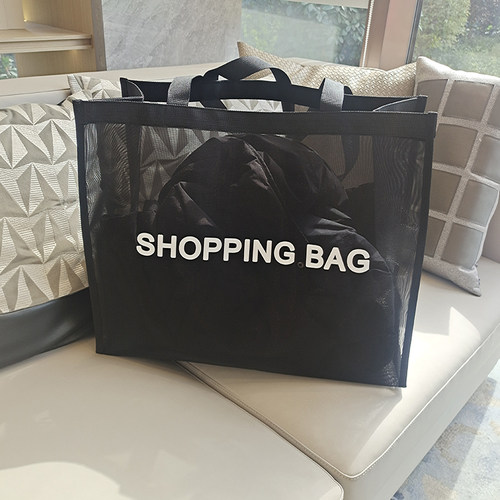 定制尼龙网纱商场店内透明购物袋
