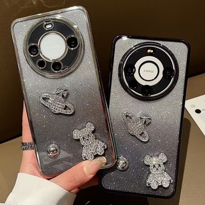 适用OPPO Reno15C A6GT A6i K13S K13X A5x A5活力版闪粉星星小熊A3i A58渐变电镀A3X手机壳A97防摔A2 A57