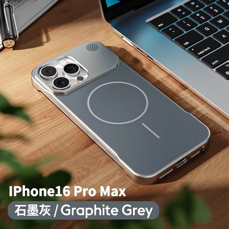 适用苹果16Plus AG磨砂磁吸无边框香薰壳iPhone15Pro 11大孔摄像头14ProMax防摔手机壳13 12保护三星S24Ultra