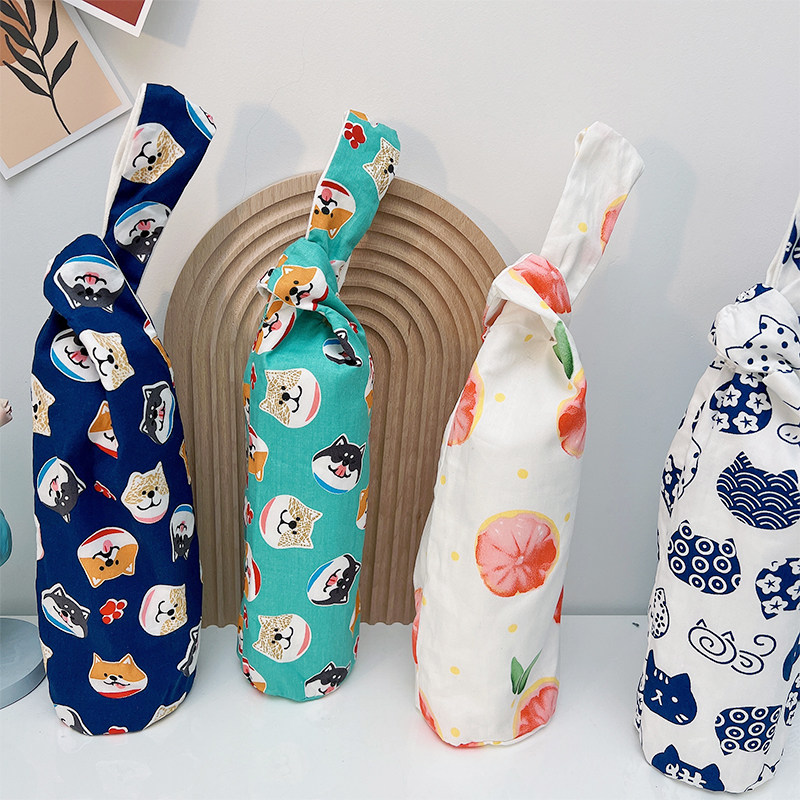 日式套结手挽杯套手提可爱狗狗保温杯保护套猫咪手拎水杯袋子,餐饮具,杯套,淘宝优惠券,粉丝福利购,淘宝优惠卷