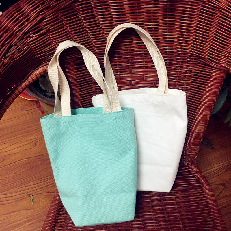 纯色空白diy 焖烧杯套 保温杯套  帆布袋 手提饭盒包 水杯袋 手提