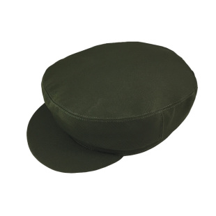 老式 呢秋冬中山帽中老年帽子男爸爸短檐平顶休闲 干部帽军绿色马裤