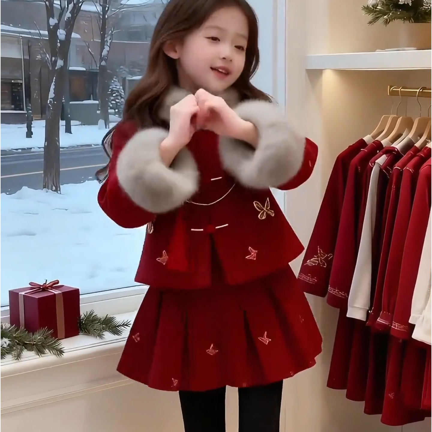 女童秋冬季加厚本命年红色拜年服套装儿童宝宝新中式唐装两件套潮,童装/婴儿装/亲子装,唐装,淘宝优惠券,粉丝福利购,淘宝优惠卷