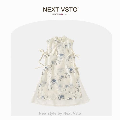 NEXTVSTO女童连衣裙新中式夏季