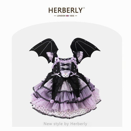 赫柏莉HERBERRY女童库洛米蓬蓬连衣裙春夏小女孩Lolita生日公主裙