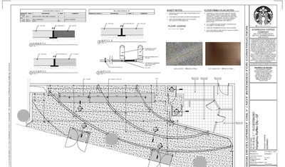 杭州来福士星巴克店全套图纸cad 学习资料