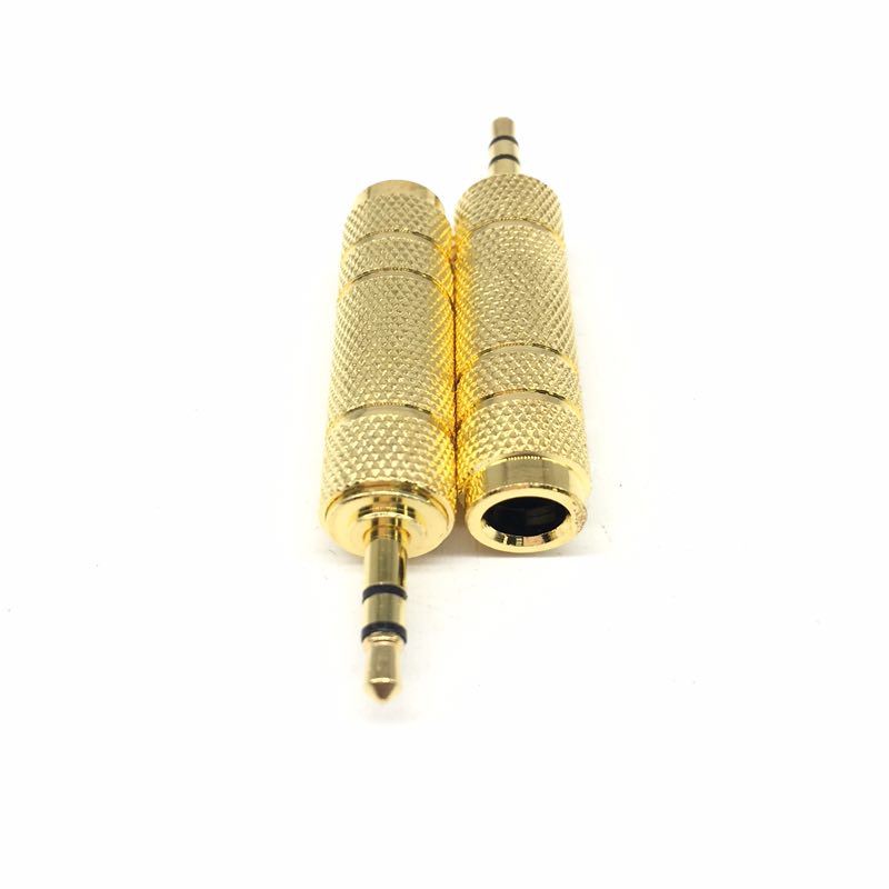 5转6.5音频转接头耳机话筒音箱转接线话筒吉他电箱麦克风转接头