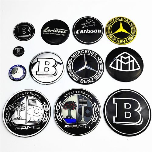 75mm弧度圆形金属车标