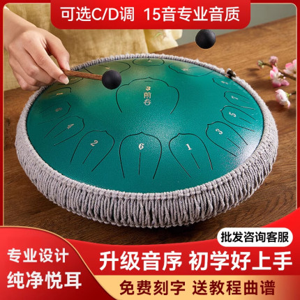 空灵鼓初学者15音前谷专业级店官方旗舰儿童手碟鼓品牌梵色音乐器