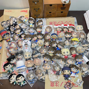 12cm官谷日购 名侦探柯南 安室透毛绒 工藤新一娃娃公仔玩偶 努努