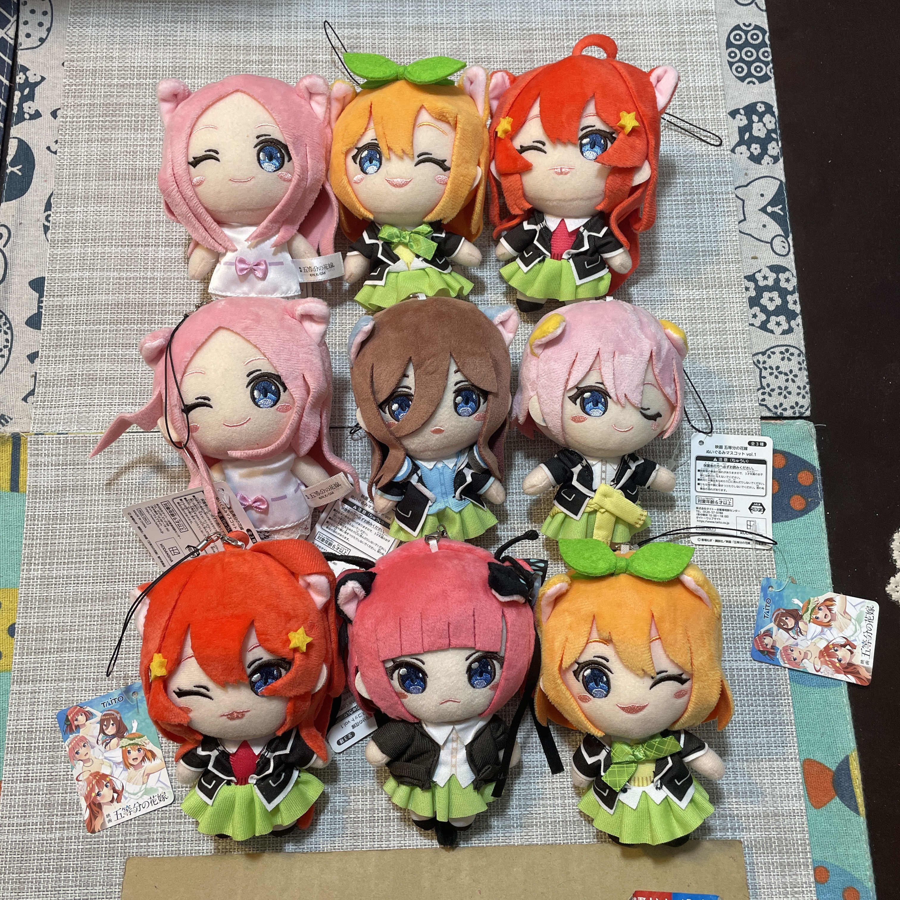 五等分的花嫁 官谷日购 正版 公仔 玩偶 fufu 毛绒玩具