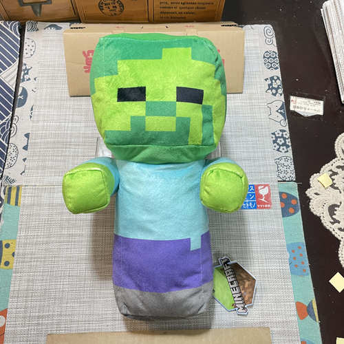现货 Minecraft 我的世界 僵尸 站姿 毛绒 玩具 日版正版