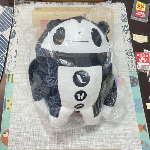 女神异闻录4  LHP 联动限量黑白单色小熊（Teddie/Kuma）毛绒玩偶
