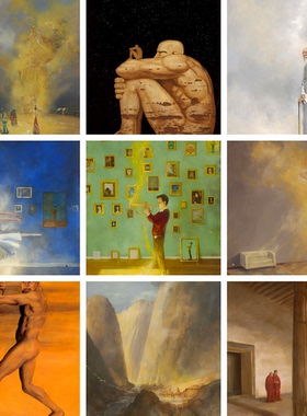 不仁斋薛继业油画80x60高精微喷签名限量复制版画