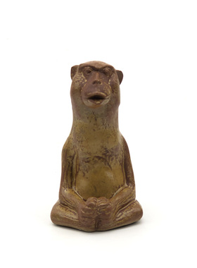 薛继业陶瓷葫芦生肖猴雕塑摆件