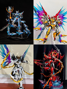 摩动核赵云SD干将敖丙哪吒曹仁白起精致版透明拼装模型普通魔动核