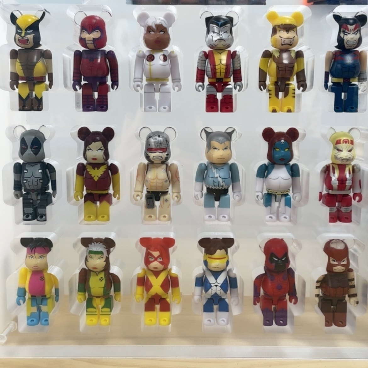 Bearbrick 一番赏xman积木熊 100%漫威X战警板卡吊卡金刚狼万磁王
