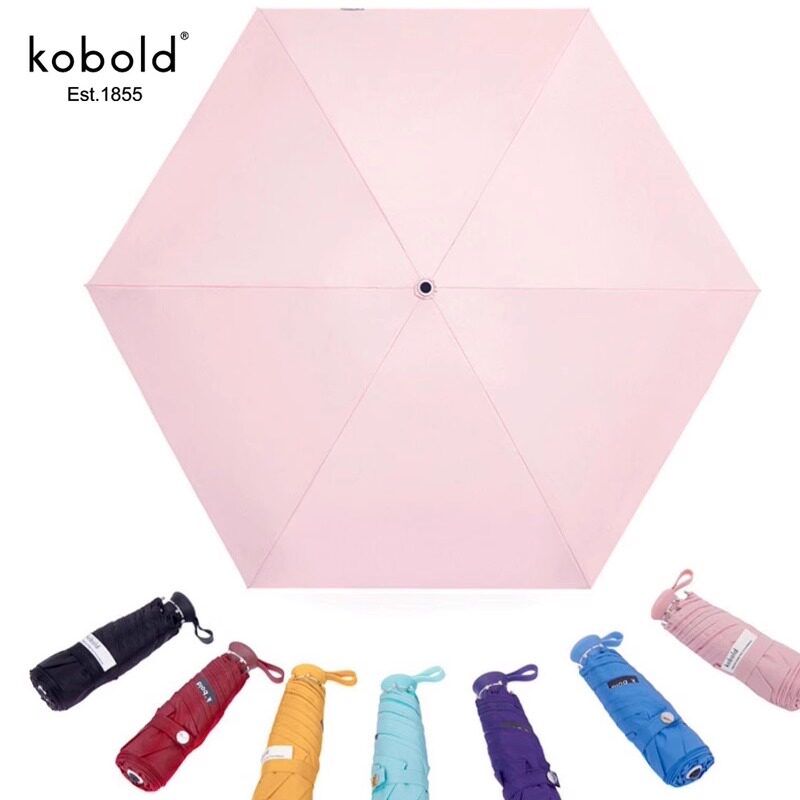 德KOBOLD防晒彩胶涂层五折晴雨伞图片