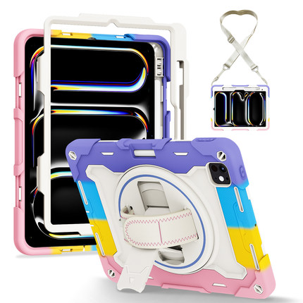 全包防摔壳Pro11寸适用苹果苹果Air11 2025电脑保护套iPad Pro1/2/3/4代内置支架笔槽Mini6/7挂绳Air4/5手持