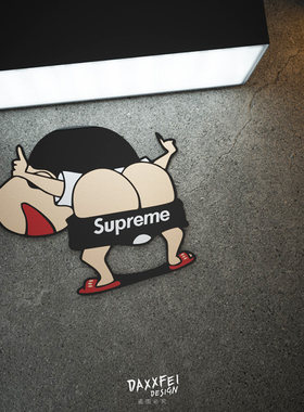 大机车贴卡通动漫蜡笔小新SUP车