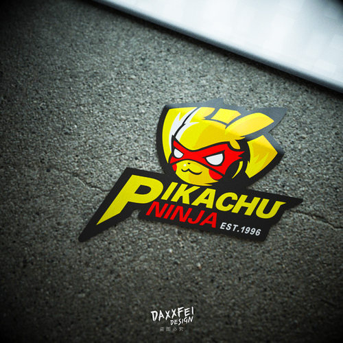 大飞比卡丘pikachu改装车贴