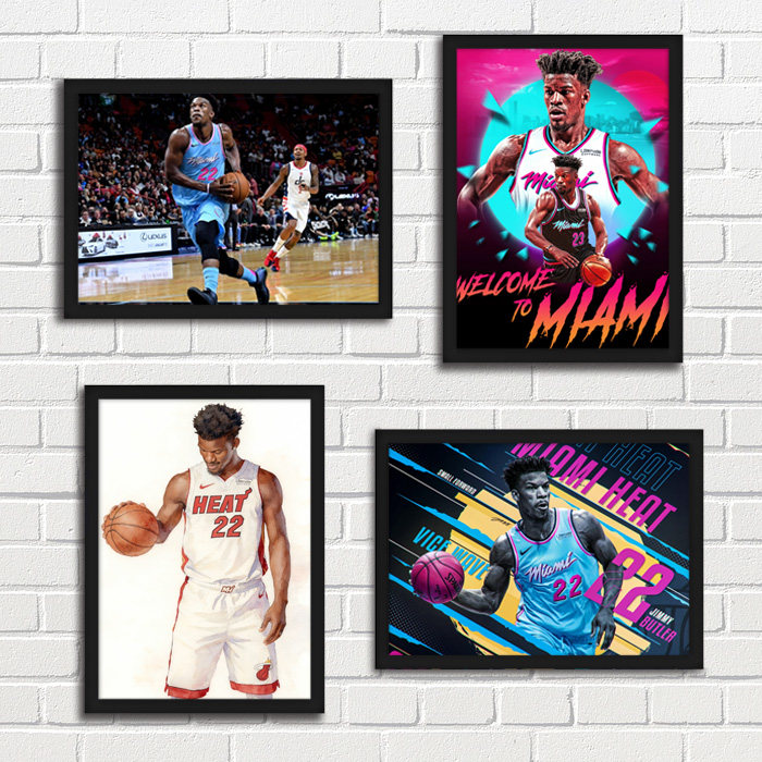 吉米巴特勒海报装饰画 Jimmy Butler 热火硬汉 NBA球星球迷挂画