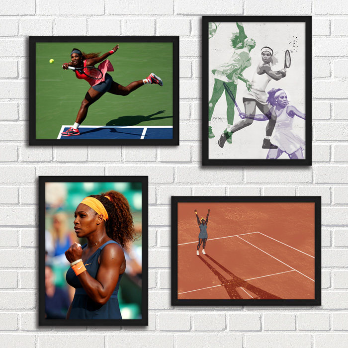 塞雷娜装饰画 Serena Williams 小威女子网球励志球馆运动挂画