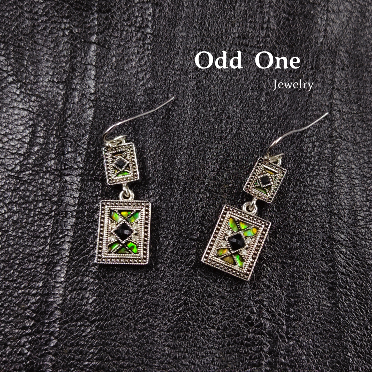 Odd One 贝壳彩欧式花窗小众设计感耳环耳饰