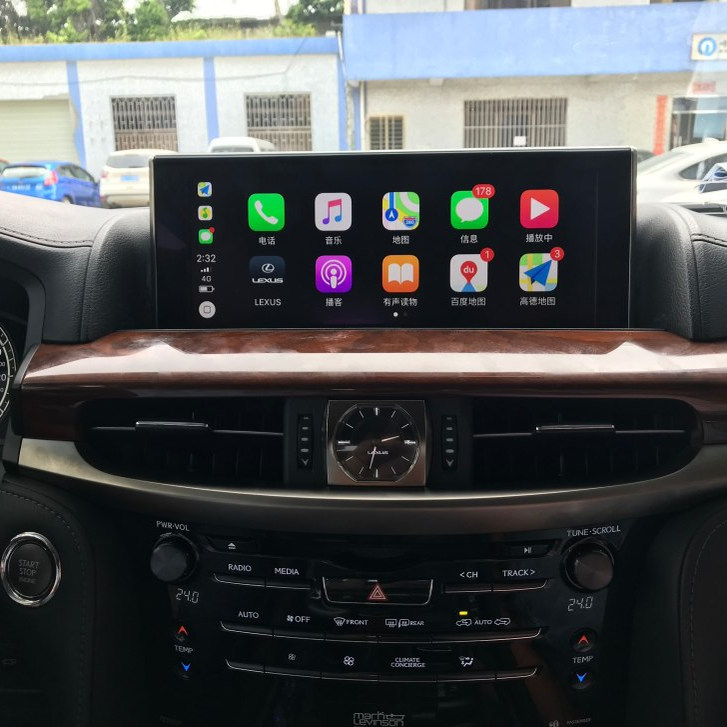 适用16-19款雷克萨斯LX570 LX45D升级无线carplay+华为hicar模块