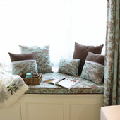 窗台垫阳台垫子飘窗垫美式 亚麻可机洗卧室四季 榻榻米垫子定做防滑