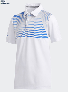 Adidas阿迪达斯大童网球服男22年透气速干运动休闲短袖T恤FI8721