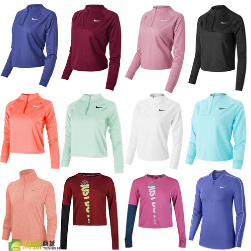 耐克网球服女李娜美网速干长袖