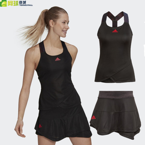 Adidas阿迪达斯网球服女新款温网运动背心网球裙套装GP7847