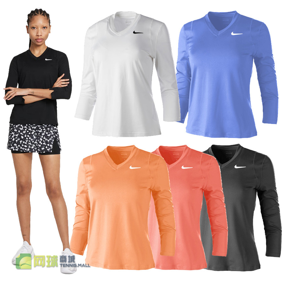 国外代购 Nike耐克女子网球服长袖上衣运动速干欧美版现货DA4730R