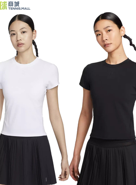 正品耐克网球服女2025年夏季澳网运动网球短裙短袖速干T恤HQ2995