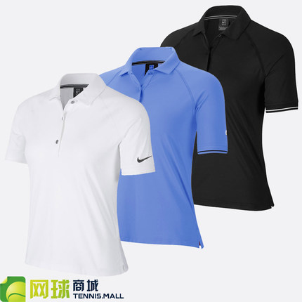 NIKE耐克网球服女22夏季运动训练网球裙短袖上衣速干polo衫BV1058