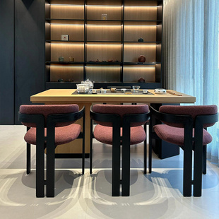 新中式实木茶台茶桌2026新款高端功夫茶台泡茶桌烧水壶一体嵌入式