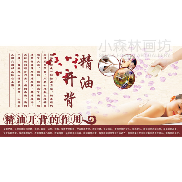 精油养生馆休闲会所理疗装饰贴画