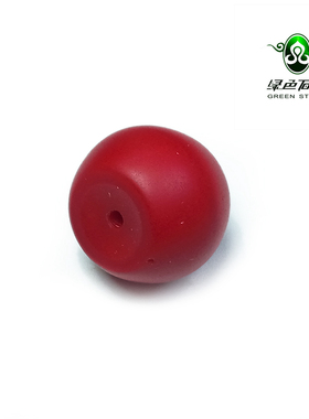 实物拍照wp864 不还价 清代牛血红色散珠雪巴琉璃DIY古珠子