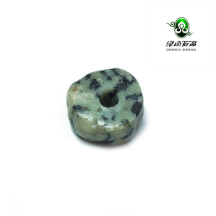 实物拍照wp1082 印度河谷文明平安扣型散珠石质配珠 不还价