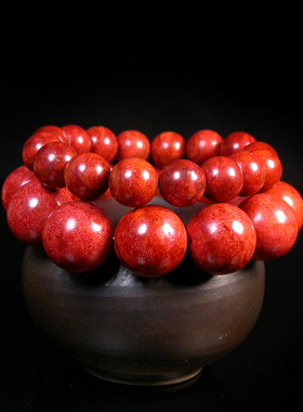 现货 草珊瑚手链 保真 草珊瑚情侣圆珠手串tg201