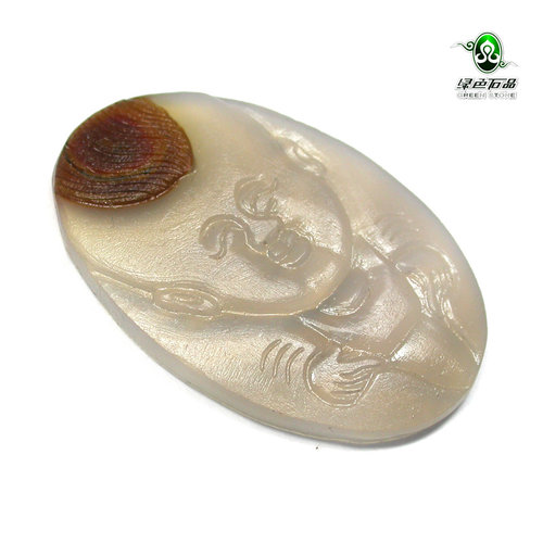天然玉髓俏色挂坠不还价